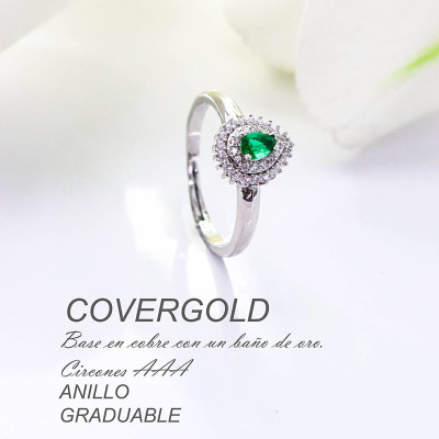 Anillo ajustable en covergold