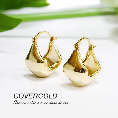 Aretes chunky en Rodio